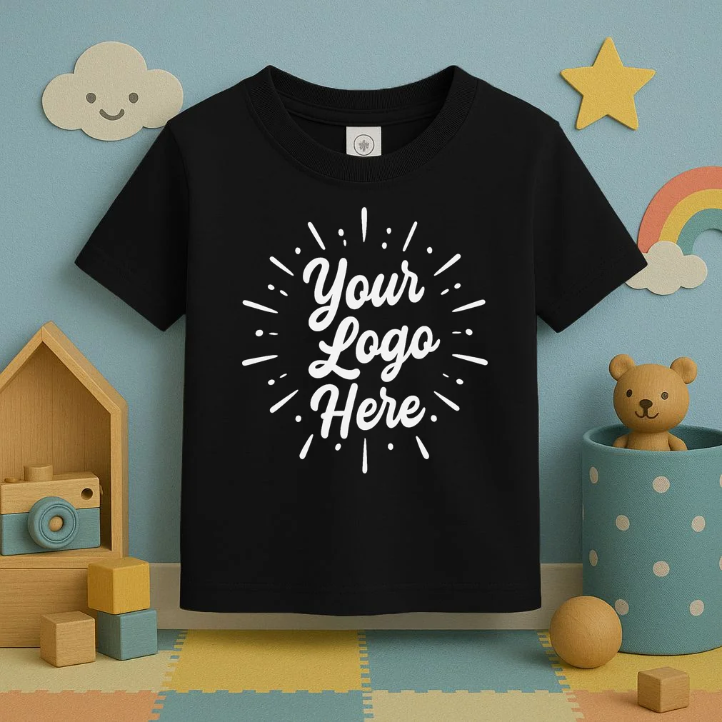 Your Logo Here Custom Business Logo Front And Back Toddler T-Shirt - Front 2