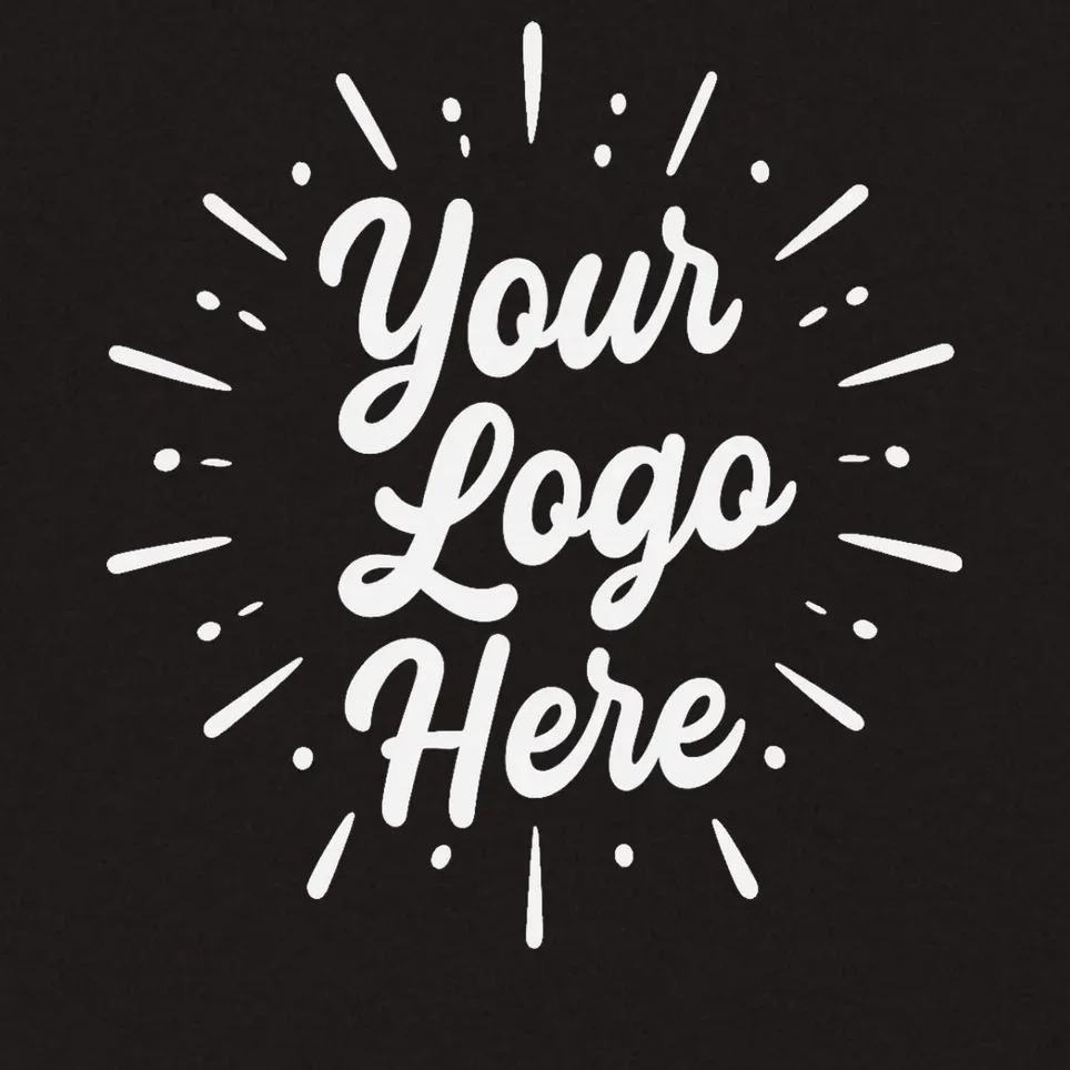 Your Logo Here Custom Business Logo Front And Back Kids Hoodie - Back - Close-up