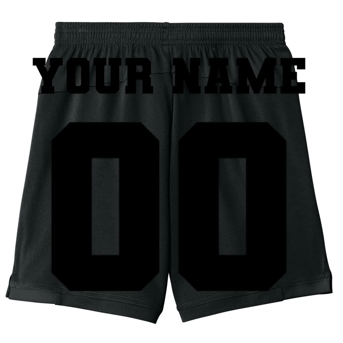 Your Name 00 Custom Jersey Number Sports School Team Personalize Kids Shorts - Back