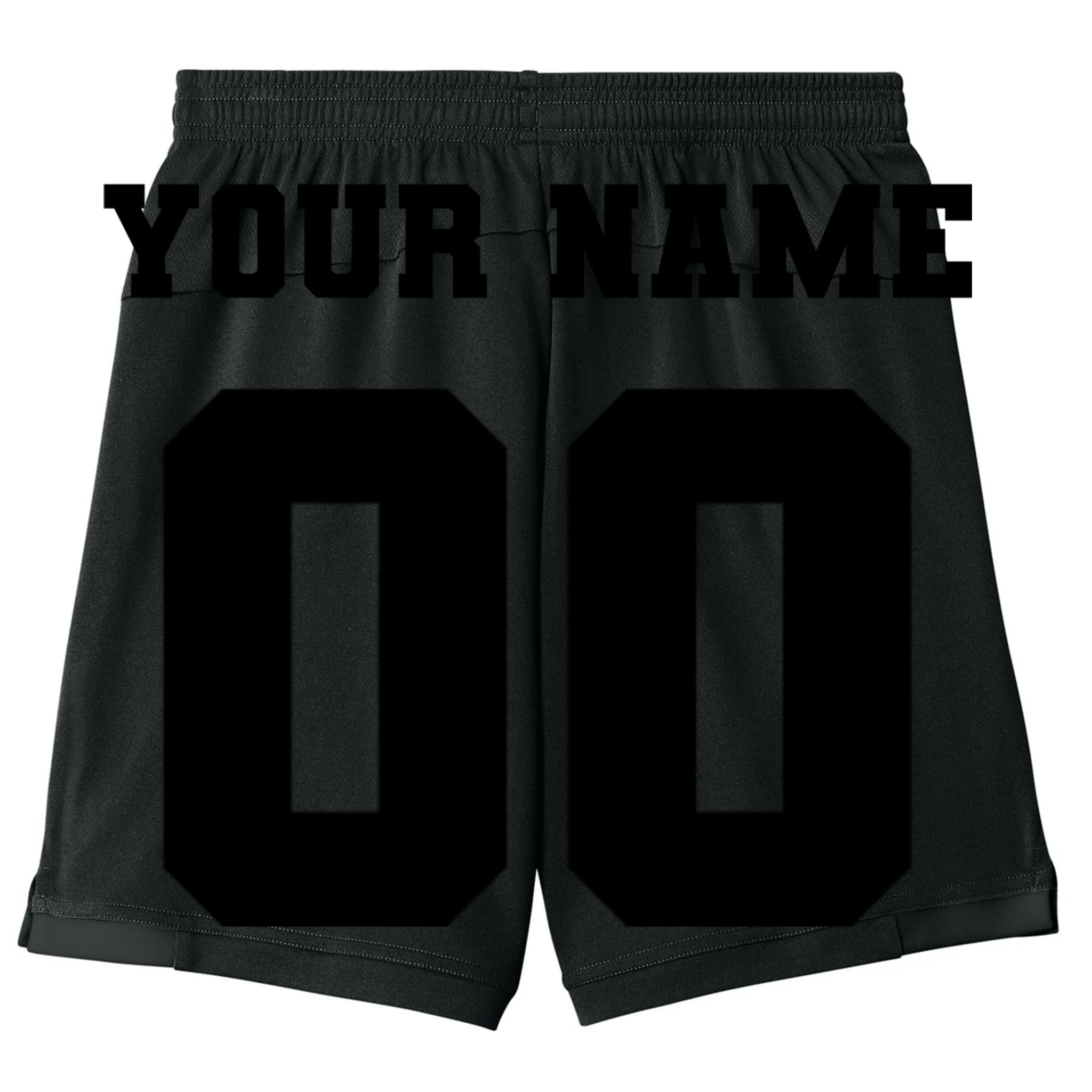 Your Name 00 Custom Jersey Number Sports School Team Personalize Kids Shorts - Back