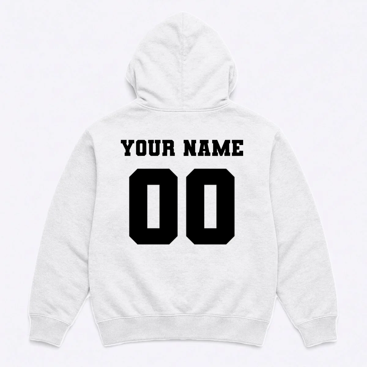 Your Name 00 Custom Jersey Number Sports School Team Personalize Hoodie - Back