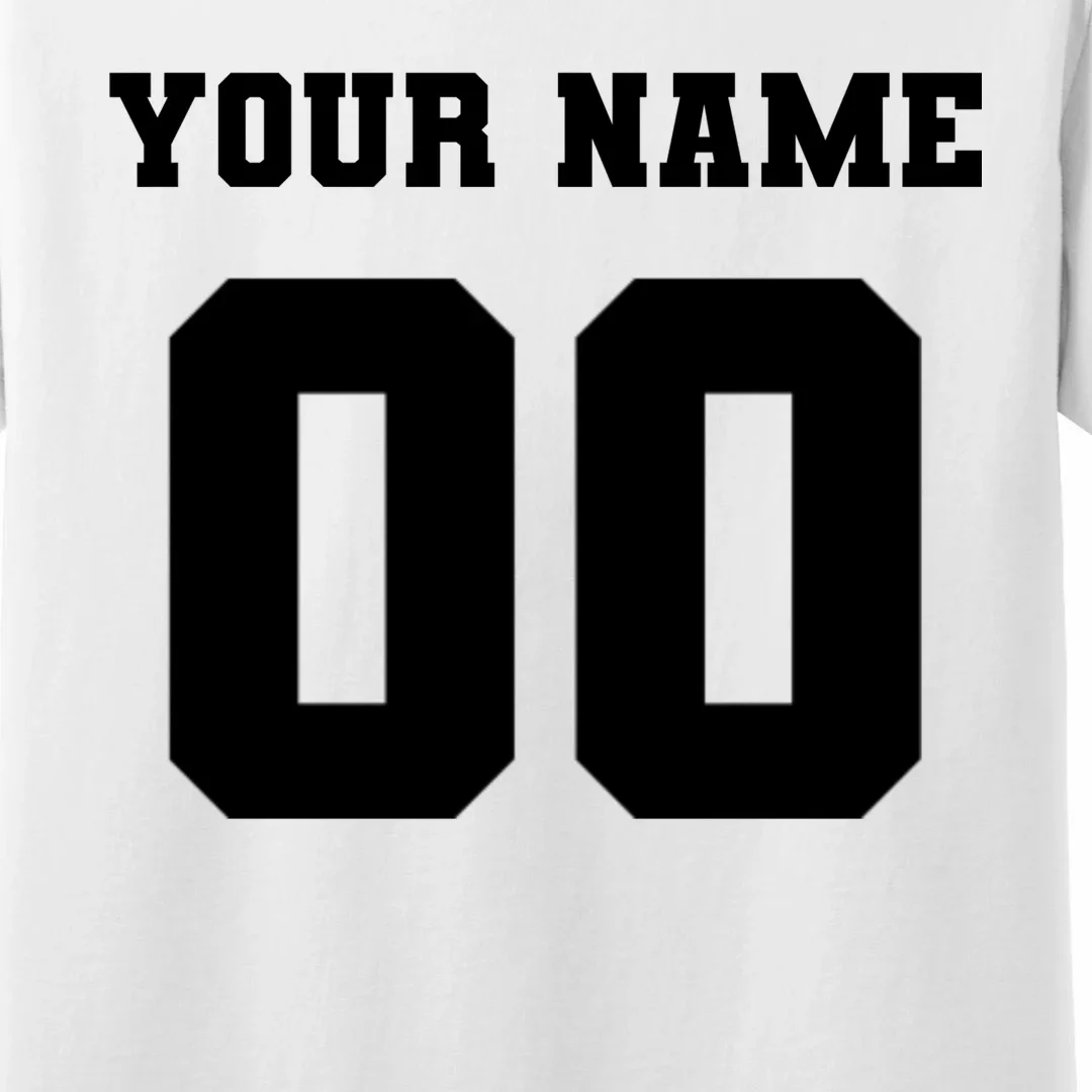 Your Name 00 Custom Jersey Number Sports School Team Personalize Men's Pajamas - Back - Close-up