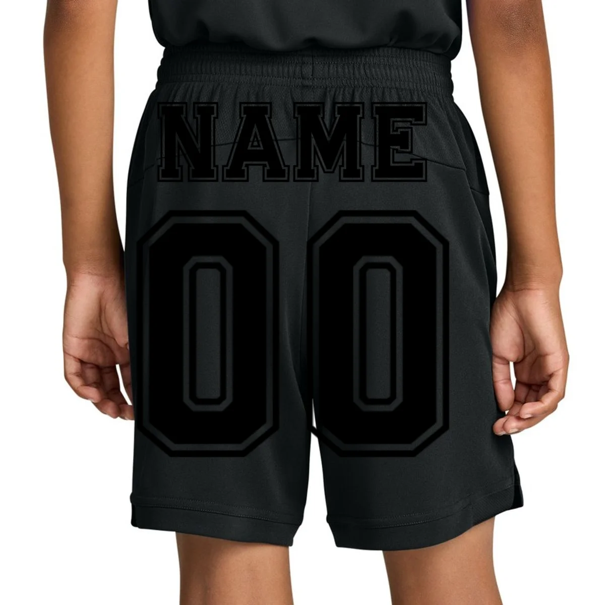 Your Name 23 Custom Jersey Number Team Kids Shorts - Back 1