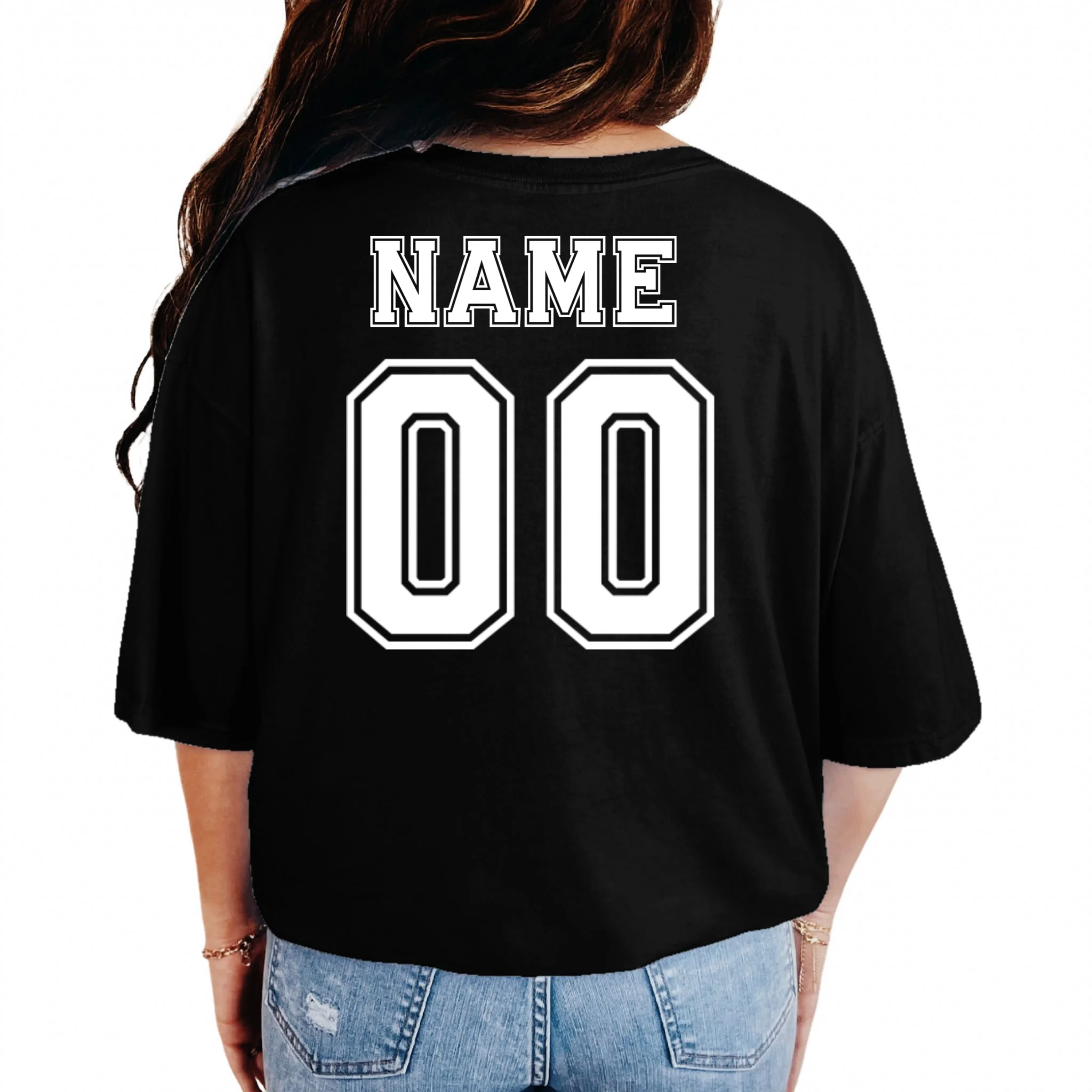 Your Name 23 Custom Jersey Number Team T-Shirt - Back