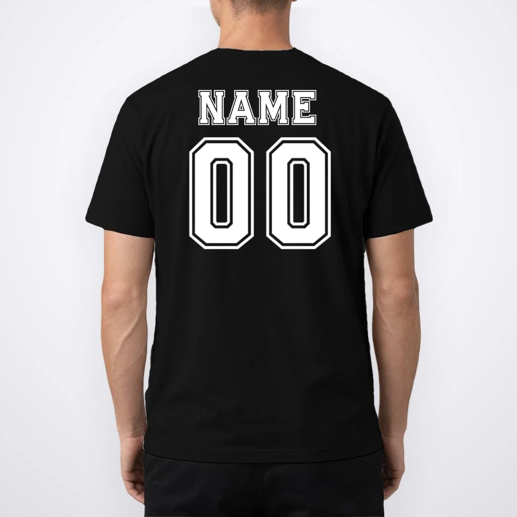Your Name 23 Custom Jersey Number Team T-Shirt - Back 1