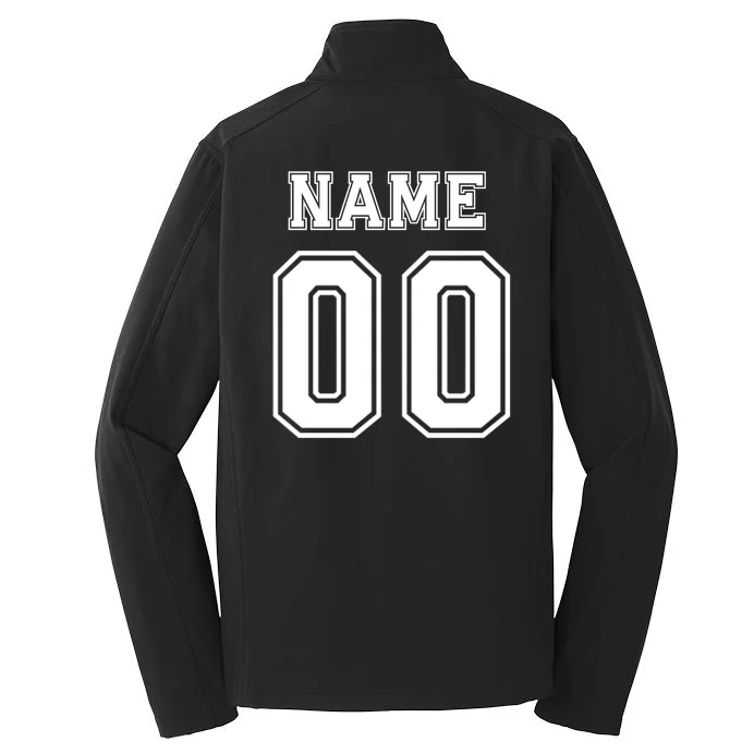Your Name 23 Custom Jersey Number Team Men's Soft Jacket - Back - Close-up