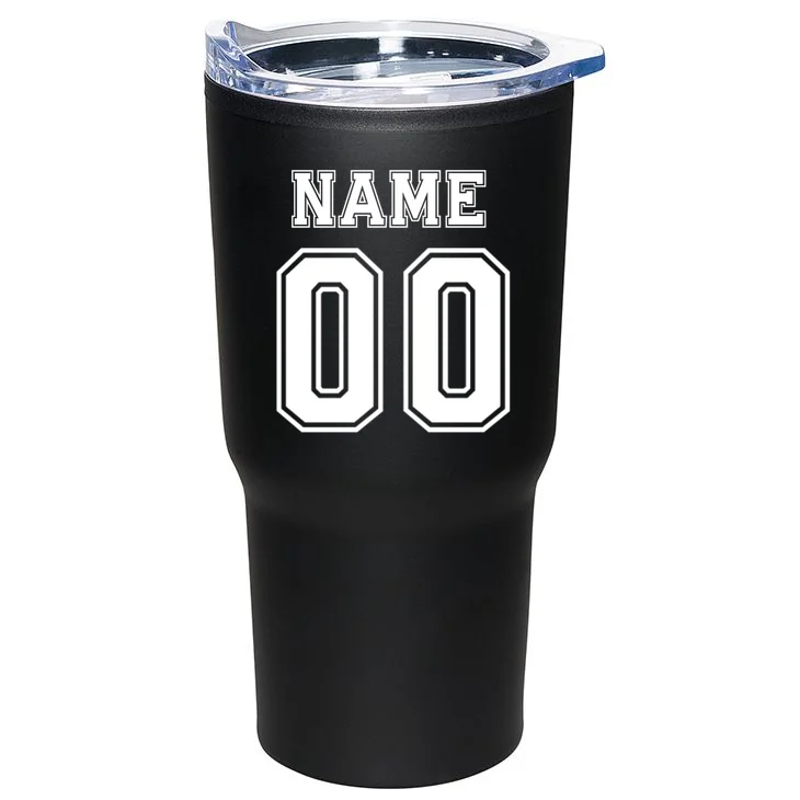 Your Name 23 Custom Jersey Number Team 20oz Tumbler - Back