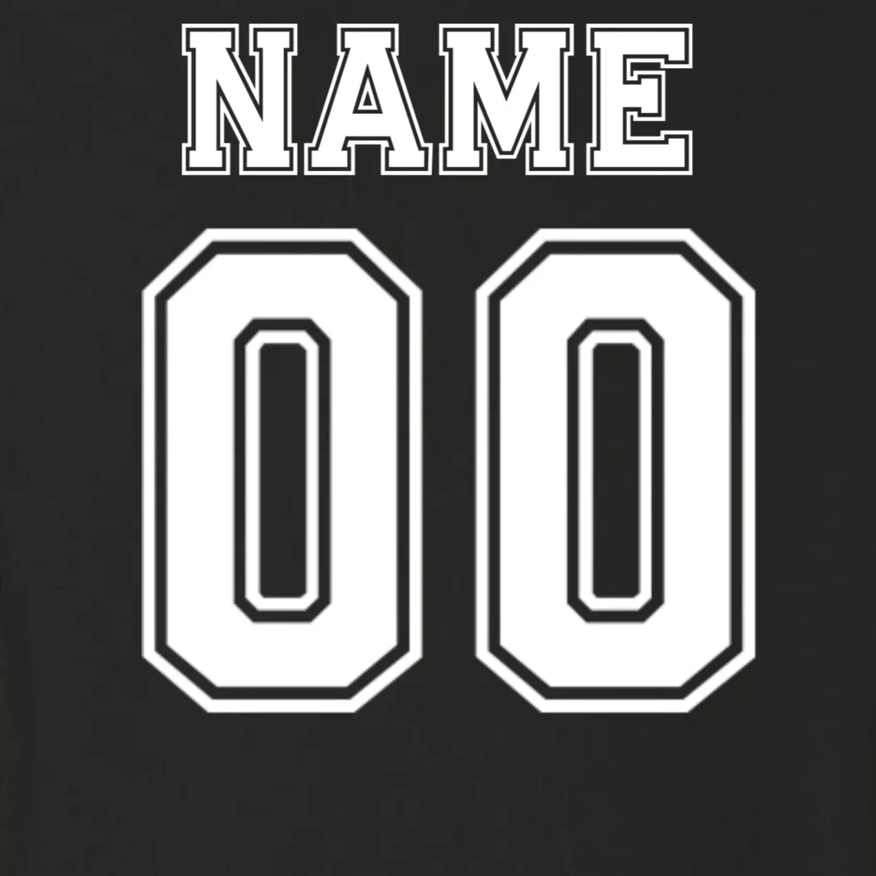 Your Name 23 Custom Jersey Number Team Toddler Long Sleeve Shirt - Back - Close-up