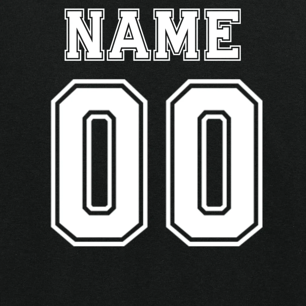 Your Name 23 Custom Jersey Number Team Kids Long Sleeve Pajamas - Back - Close-up