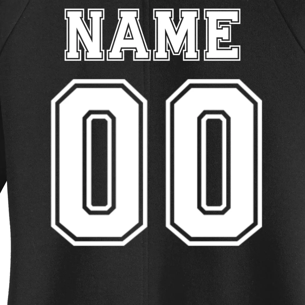 Your Name 23 Custom Jersey Number Team Women's Cardigan - Back - Close-up