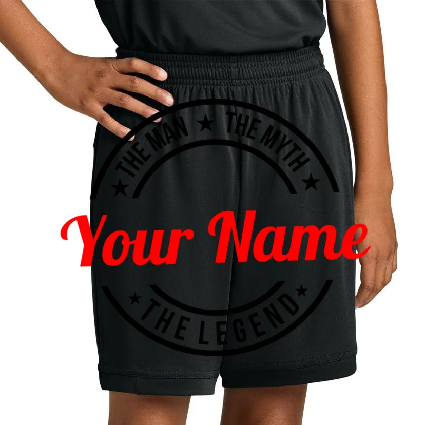 Your Name The Man The Myth The Legend Custom Personalized Gift Kids Shorts - Front 1