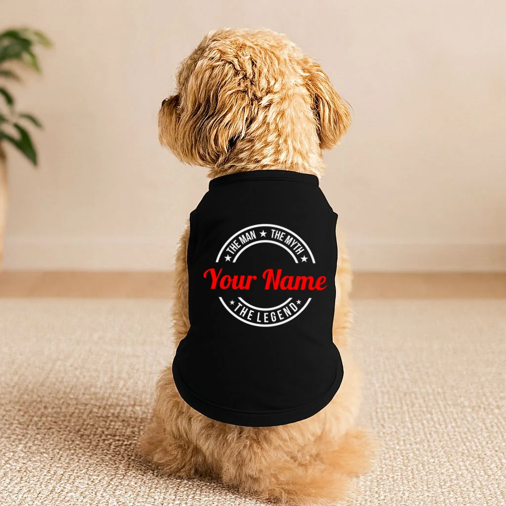 Your Name The Man The Myth The Legend Custom Personalized Gift Doggie Tank - Front 1