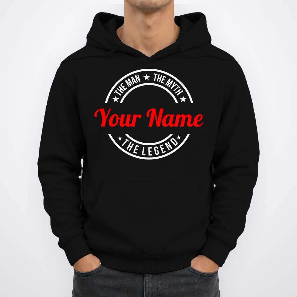 Your Name The Man The Myth The Legend Custom Personalized Gift Hoodie - Front 1