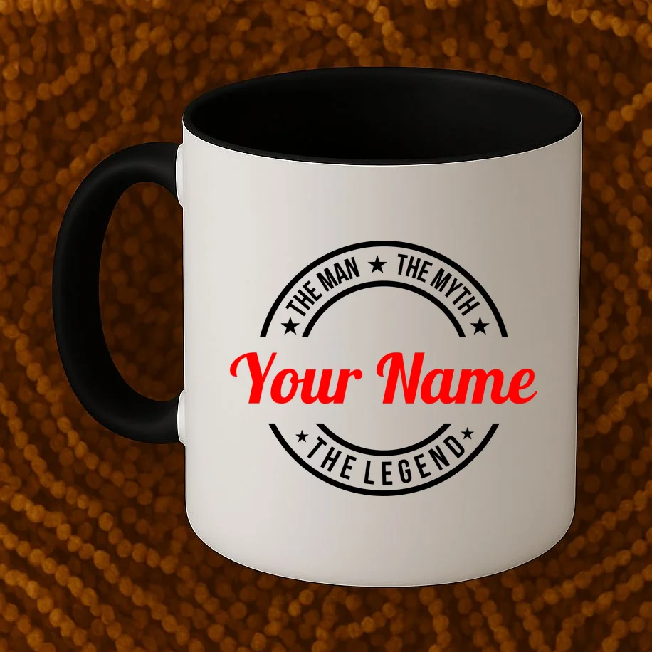 Your Name The Man The Myth The Legend Custom Personalized Gift Coffee Mug - Front 1