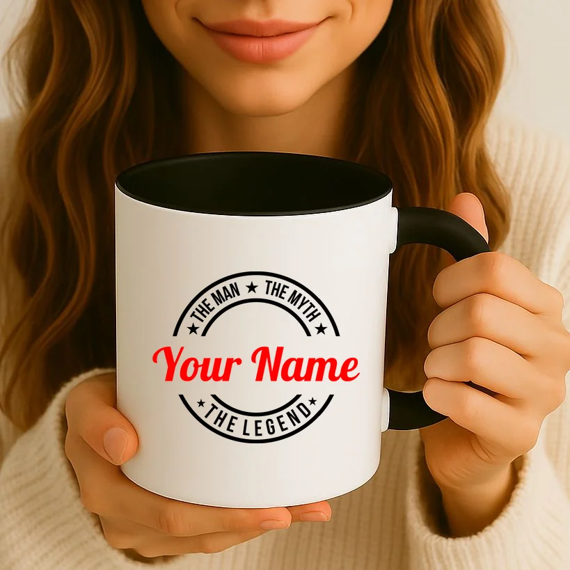 Your Name The Man The Myth The Legend Custom Personalized Gift Coffee Mug - Front 2