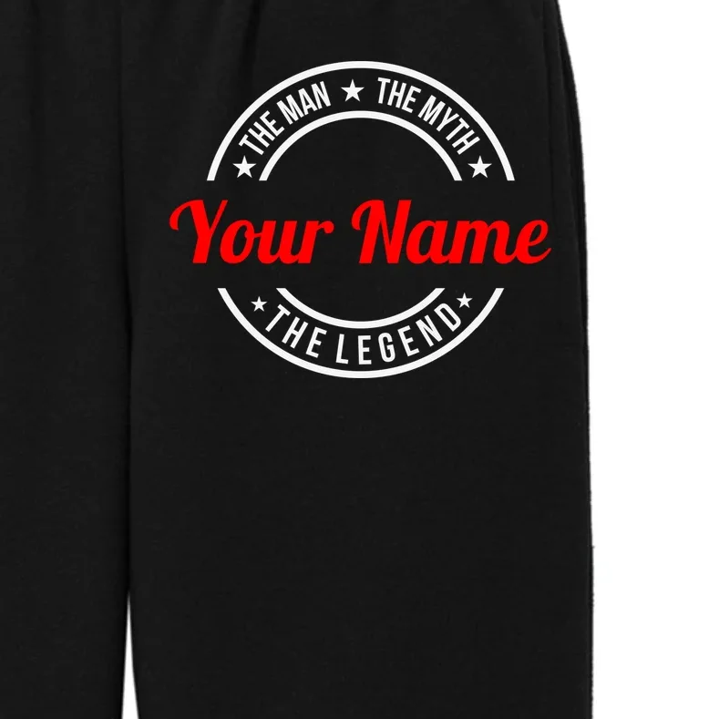 Your Name The Man The Myth The Legend Custom Personalized Gift Kids Fleece Sweatpants - Front - Close-up