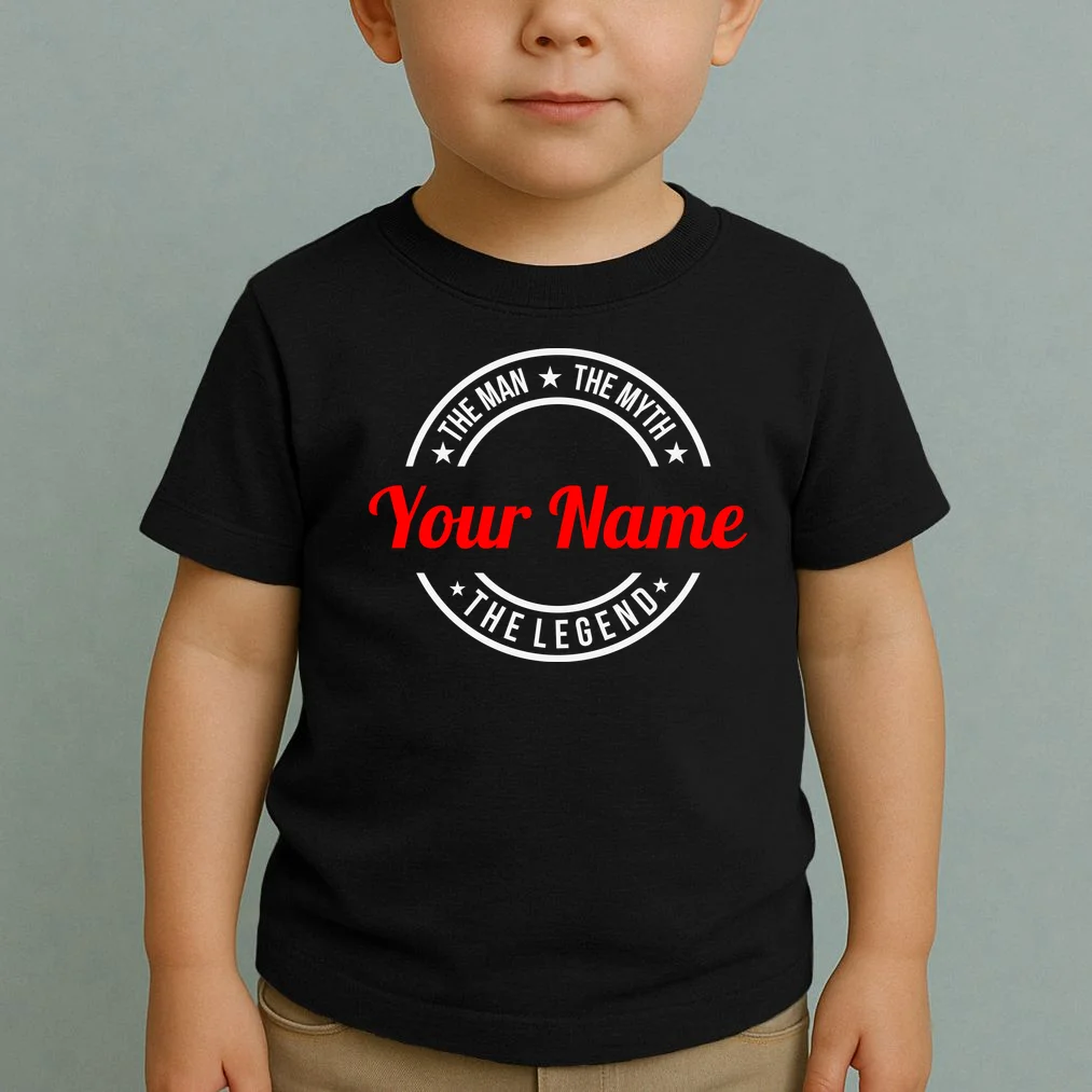 Your Name The Man The Myth The Legend Custom Personalized Gift Toddler T-Shirt - Front 1