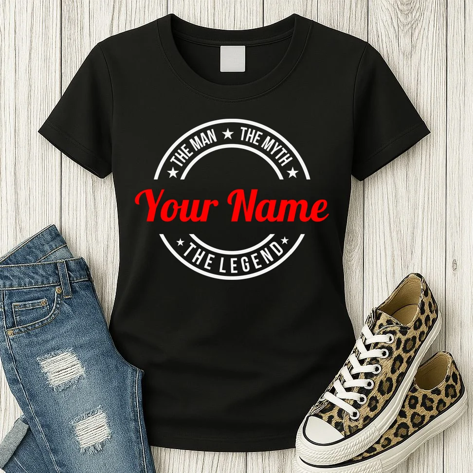 Your Name The Man The Myth The Legend Custom Personalized Gift Women's T-Shirt - Front 2