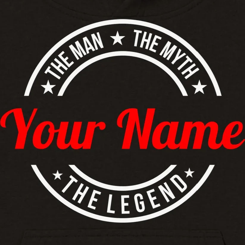Your Name The Man The Myth The Legend Custom Personalized Gift Kids Hoodie - Front - Close-up