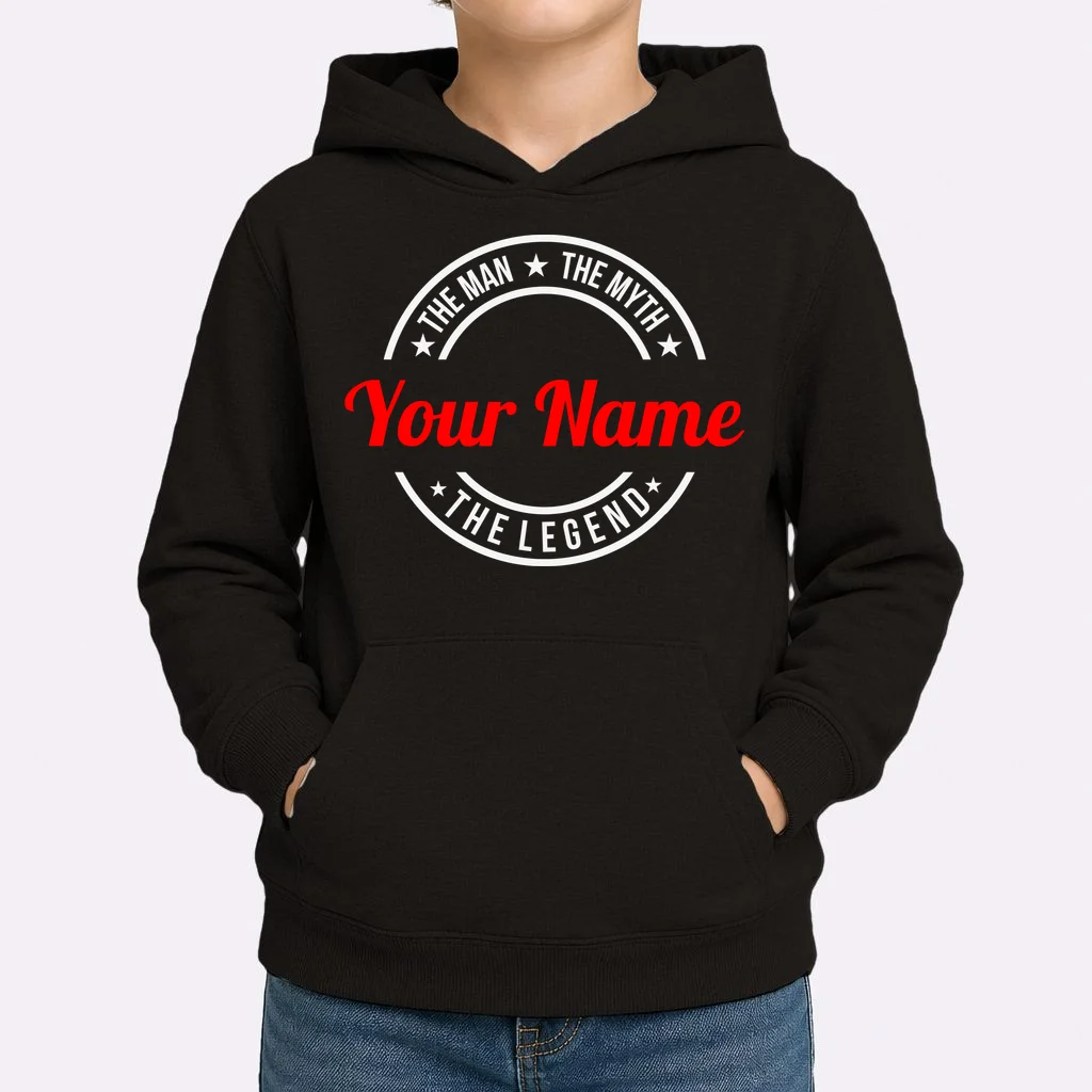 Your Name The Man The Myth The Legend Custom Personalized Gift Kids Hoodie - Front 1